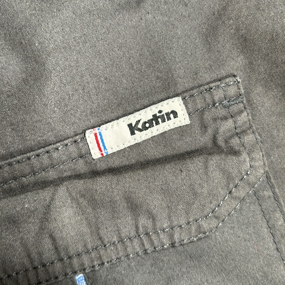 Katin Hand Crafted Shorts Men's Size 34 6.5" inseam Blue Climbing Rope Belt Loop - Picture 4 of 9